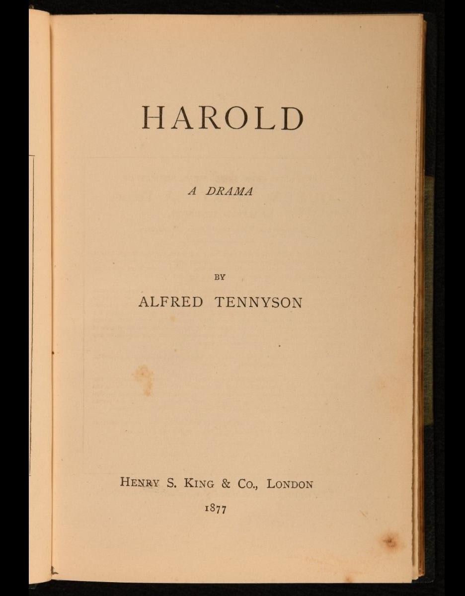 Paper 1846-1889 The Works of Alfred, Lord Tennyson For Sale