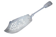 1846 Antique Joseph Albert Savory Sterling Silver Fish Cake Pie Server 150g