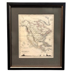 1846 "North America" Map, Engraved by I. Dower
