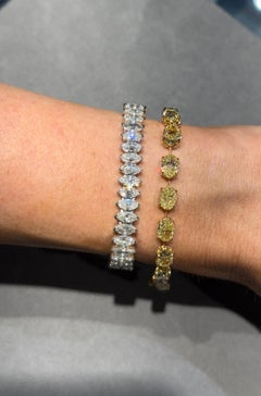 18.46ct Marquise Diamond Tennis Bracelet