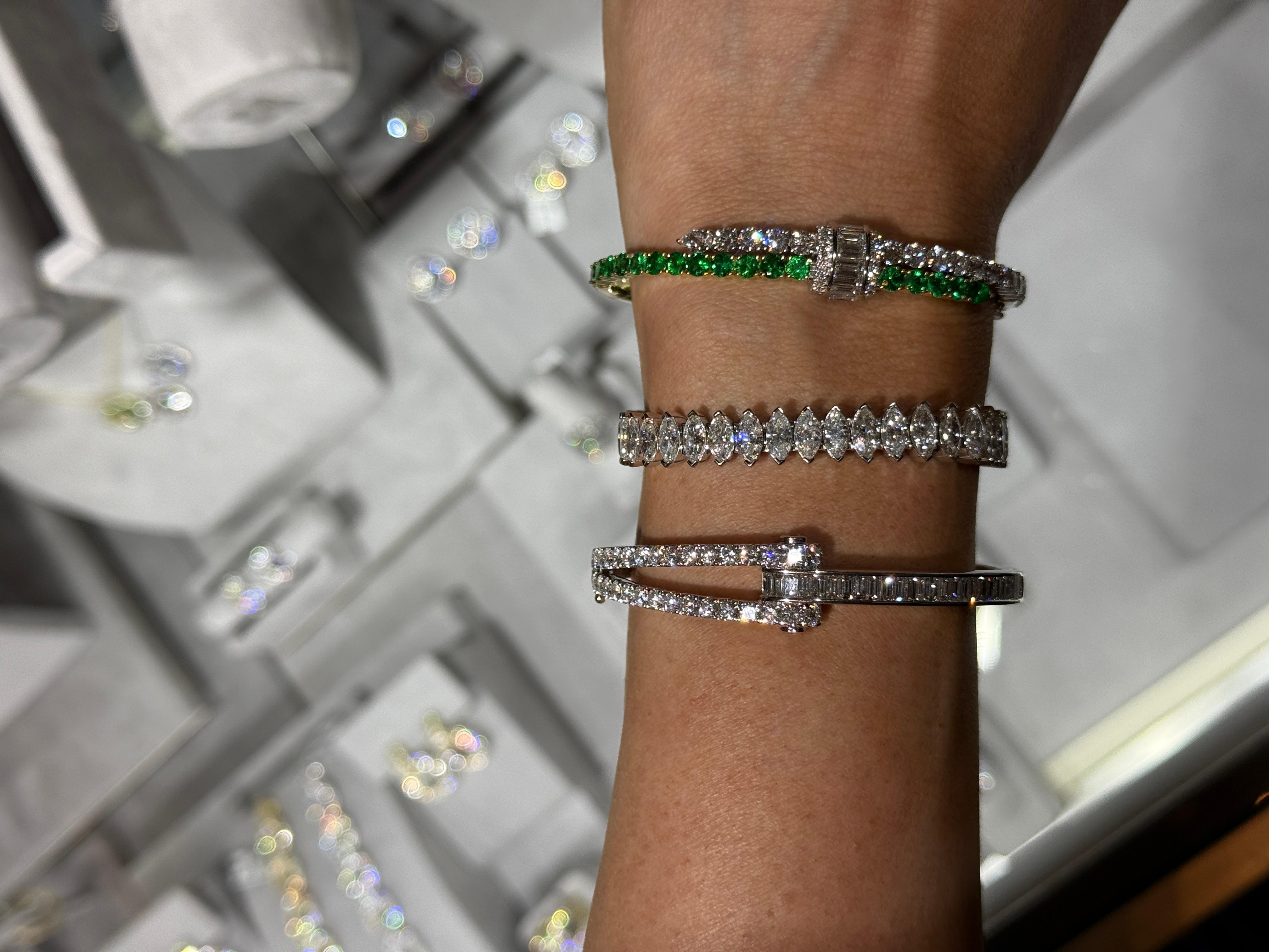 Pulsera de tenis con diamantes marquesa de 18,46 ct en Nuevo estado para la venta en Victoria,, AU