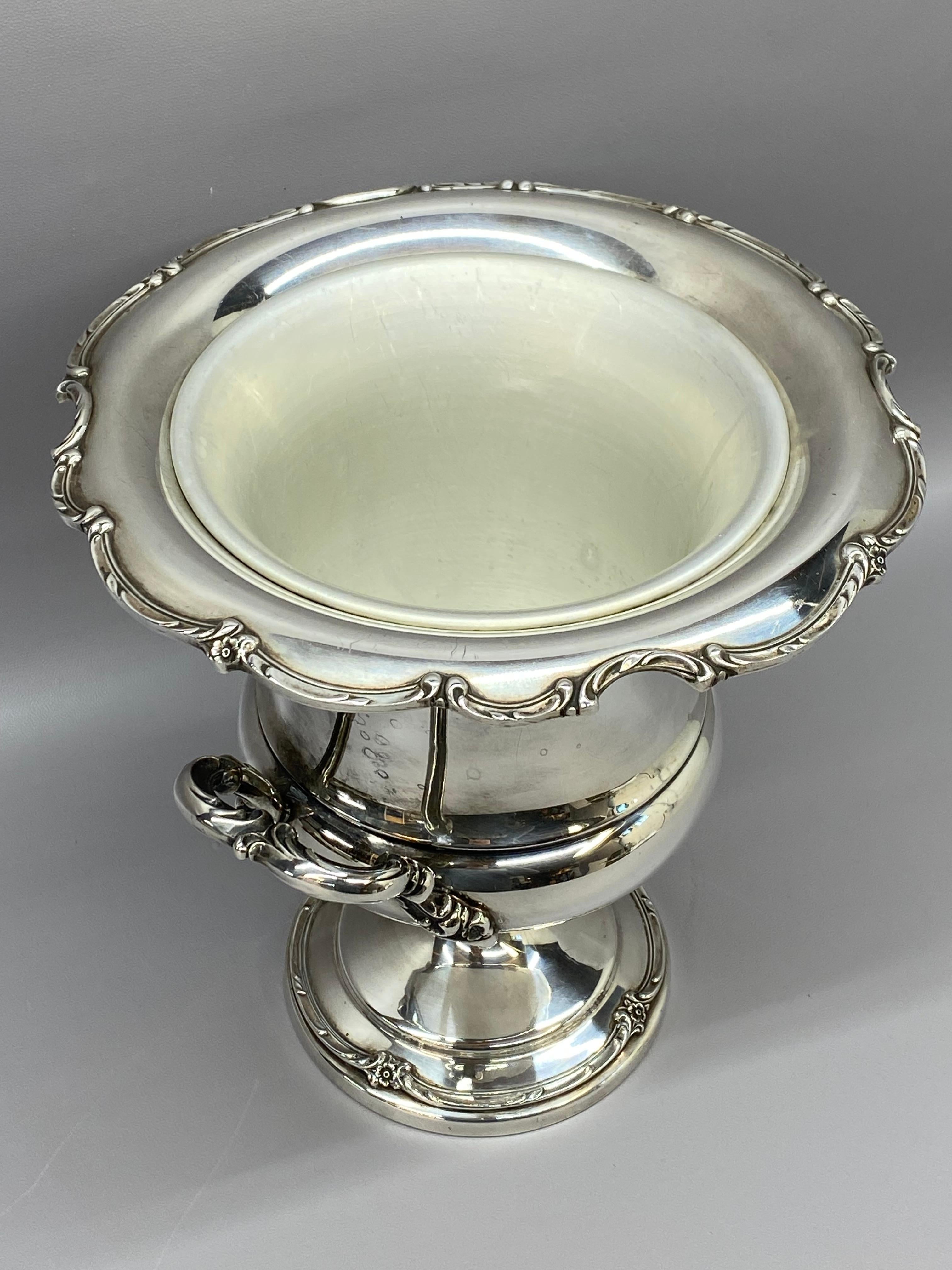 Cast 1847 Rogers Brothers Silver Plate Champagne Cooler