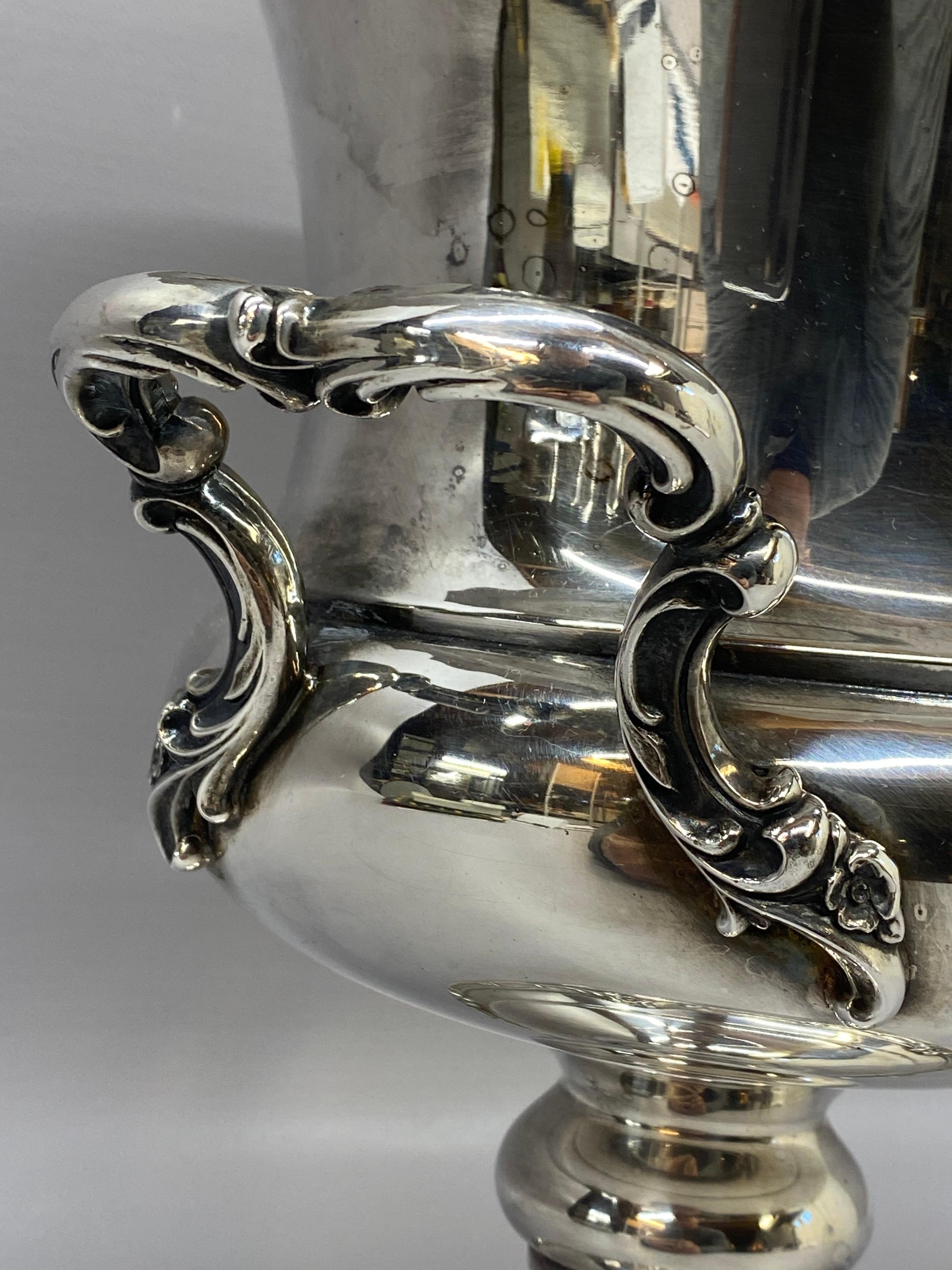 1847 Rogers Brothers Silver Plate Champagne Cooler In Good Condition In Garnerville, NY