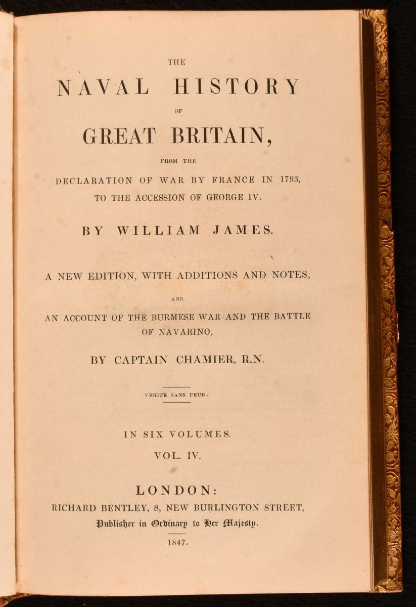 1847 The Naval History of Great Britain, from the Declaration of War by France For Sale 5