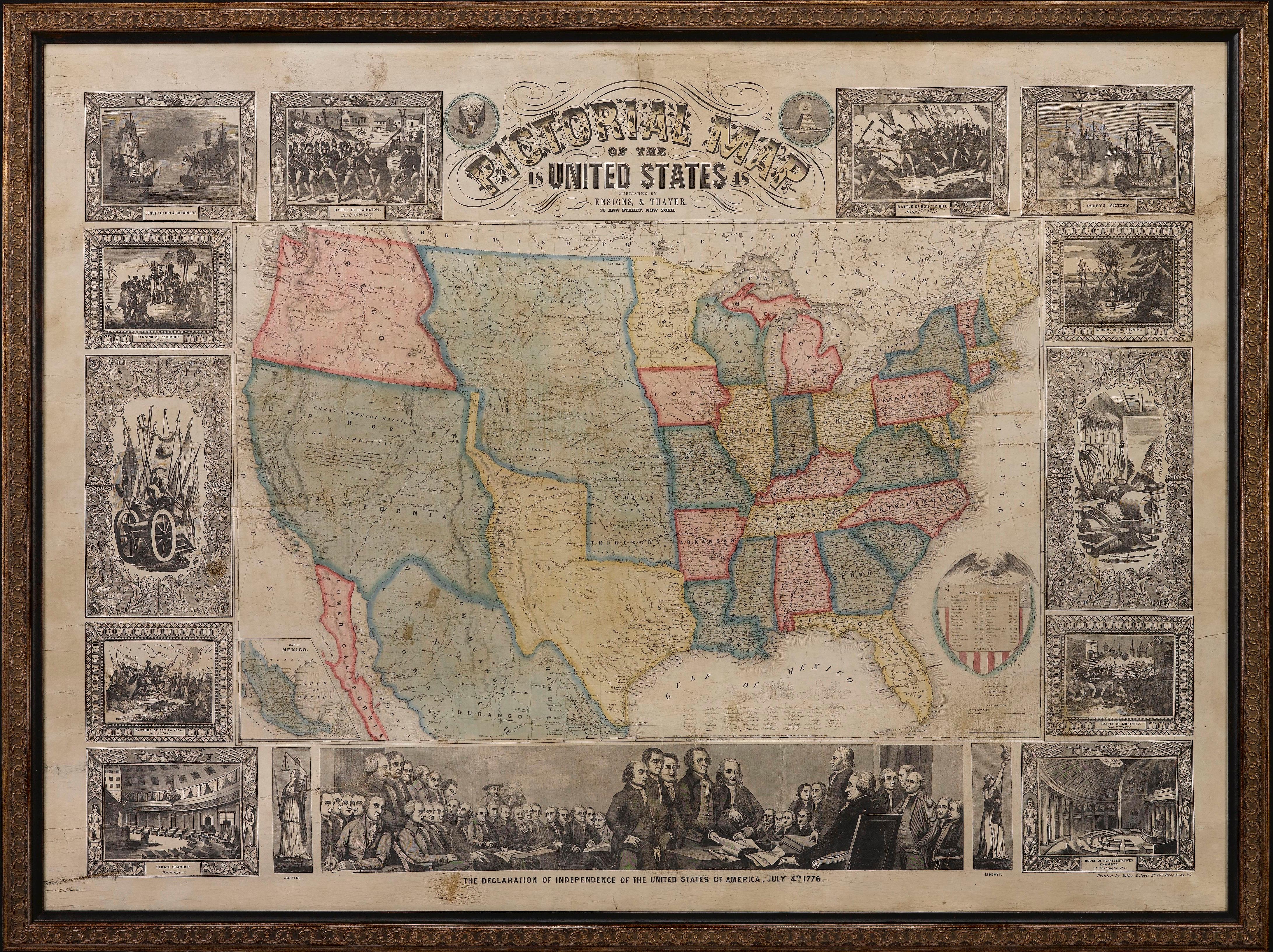 map of us in 1848