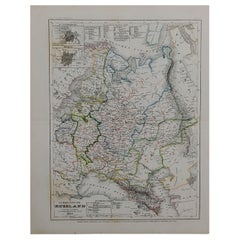 Carte de 1849 « Europaische Russland », « Carte de la Russie européenne », Ric. R017