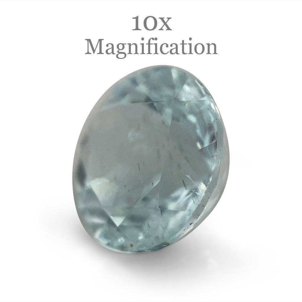 1.84ct Round Aquamarine For Sale 7