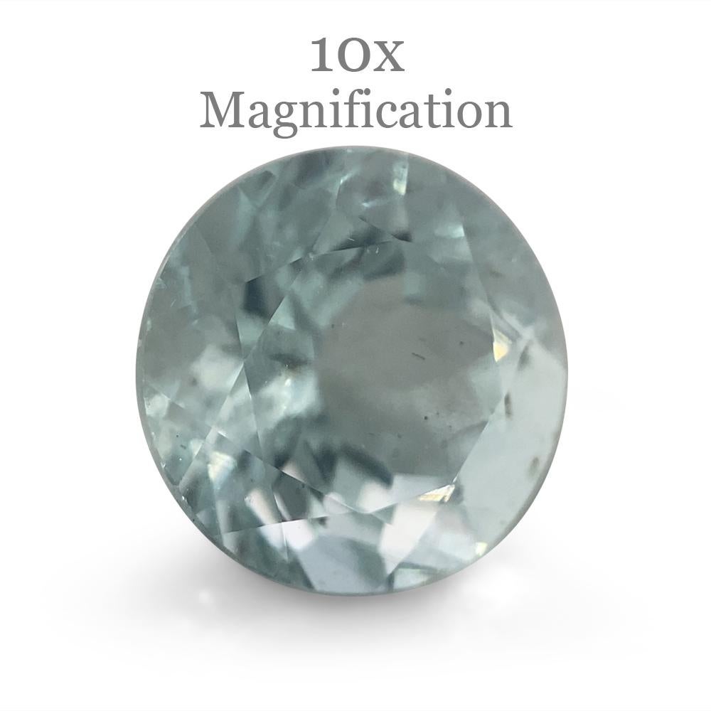 1.84ct Round Aquamarine For Sale 4