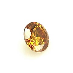 Rare & Unique 1.84Ct Round Brilliant Orange Diamond - GIA Certified!