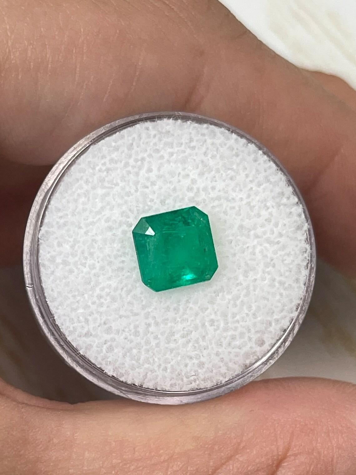 Femenino o masculino 1,84 ct Esmeralda verde colombiana cuadrada 8x8 mm talla Asscher genuina del mes de mayo Piedra de nacimiento en venta