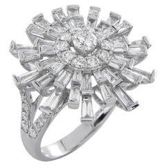 Bague en or 18 carats avec diamant de 1,85 carat