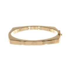 1.85 Carat Diamond Two-Tone Gold Bangle Bracelet