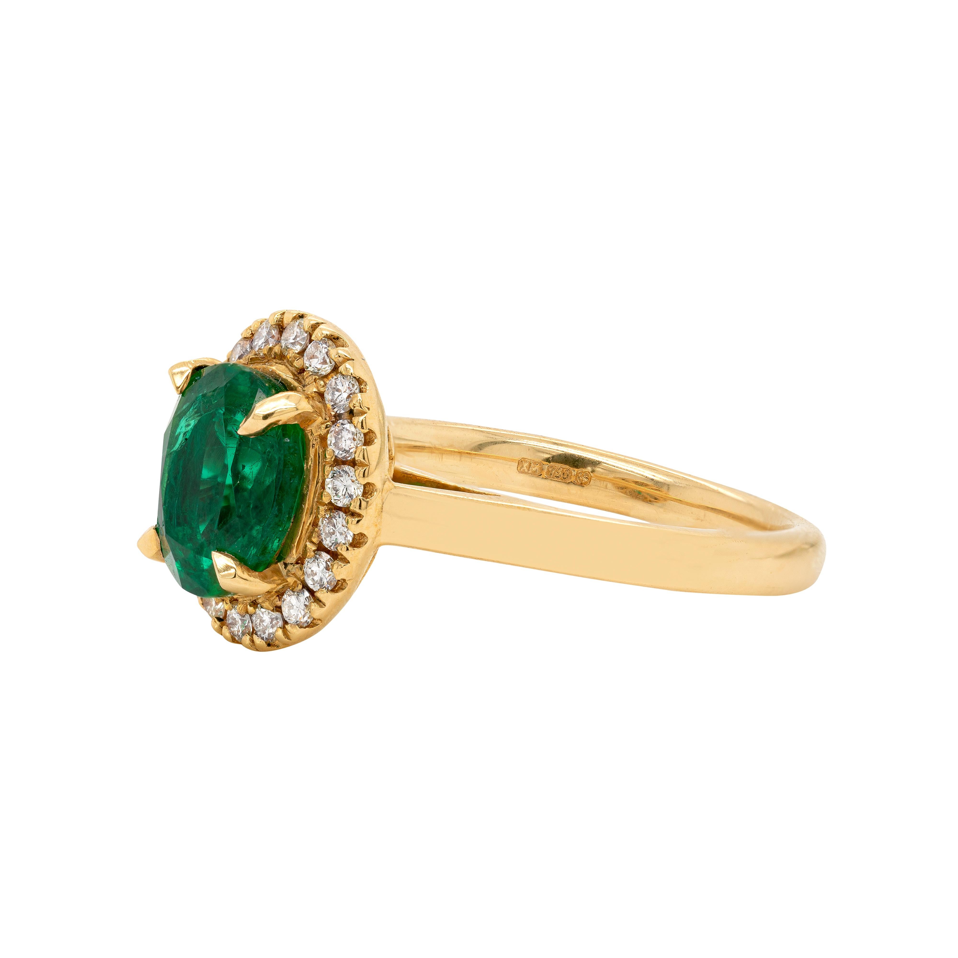 18 carat emerald ring
