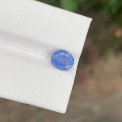 1.85 Carat Natural Loose Blue Sapphire Oval Shape Gemstone