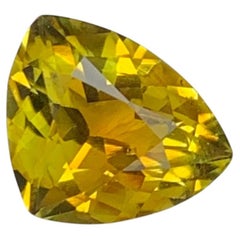 1.85 Carat Natural Loose Canary Tourmaline Trillion Cut Gemstone