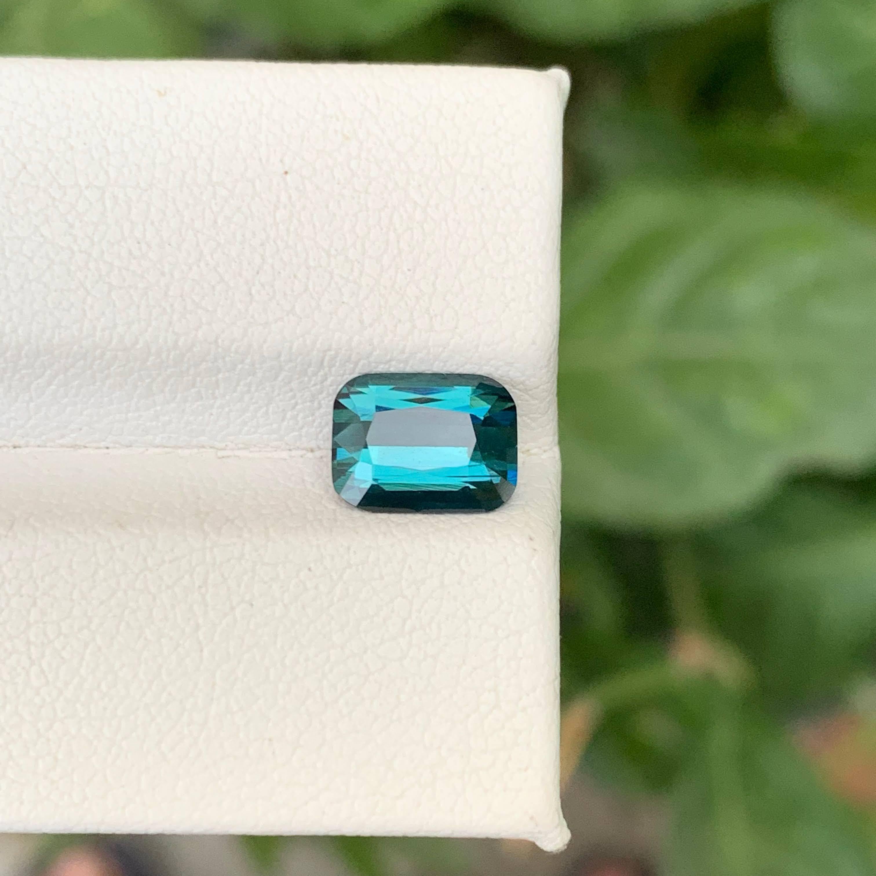 1,85 carati di tormalina indicolite naturale sciolta, pietra tagliata a cuscino, gemma afgana In condizioni Nuovo in vendita a Bangkok, TH