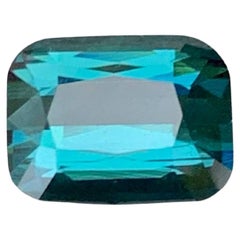 1.85 Carat Natural Loose Indicolite Tourmaline Stone Cushion Cut Afghan Gemstone (pierre précieuse afghane)