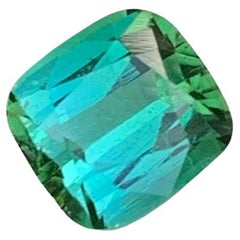 1.85 Carat Natural Loose Lagoon Tourmaline Cushion Shape Gem For Ring