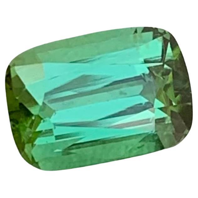 1.85 Carat Natural Loose Lagoon Tourmaline Emerald Shape Gem For Jewellery