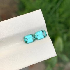 1.85 Carat Natural Loose Lagoon Tourmaline Pair For Earrings