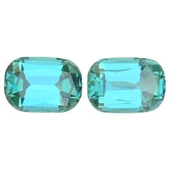 1.85 Carat Natural Loose Lagoon Tourmaline Pair For Earrings