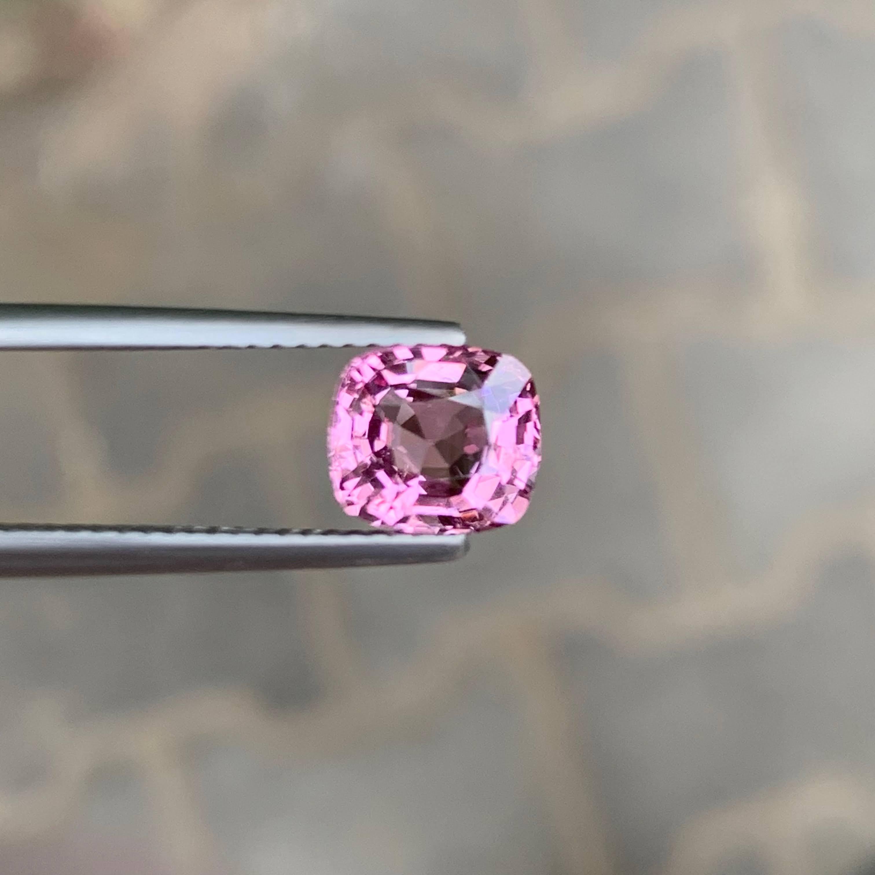 1,85 quilates de espinela rosa violácea natural suelta talla cojín gema birmana en venta 5