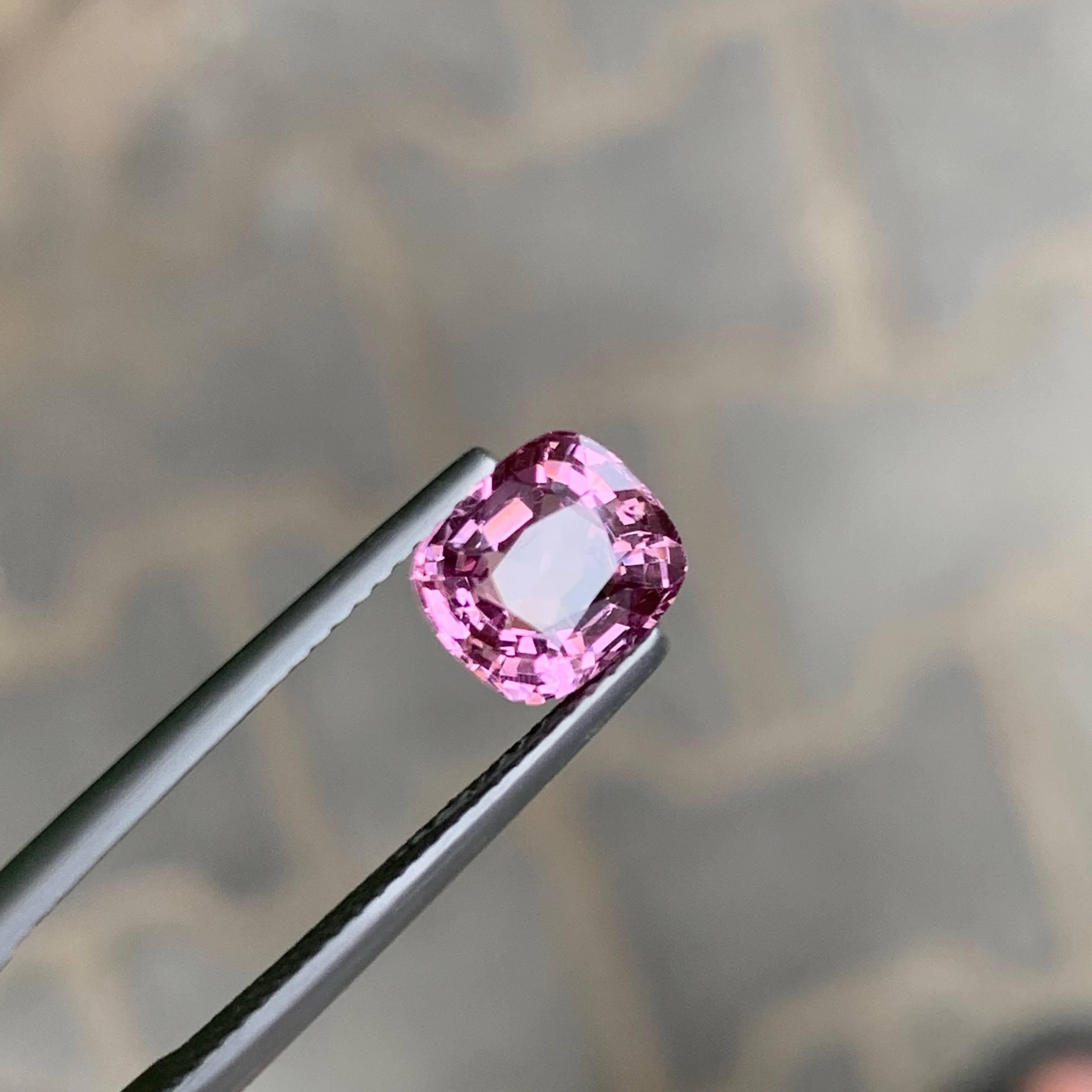 1,85 quilates de espinela rosa violácea natural suelta talla cojín gema birmana en venta 3