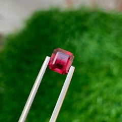 1.85 Carat Natural Loose Rhodolite Garnet Square Shape Gemstone