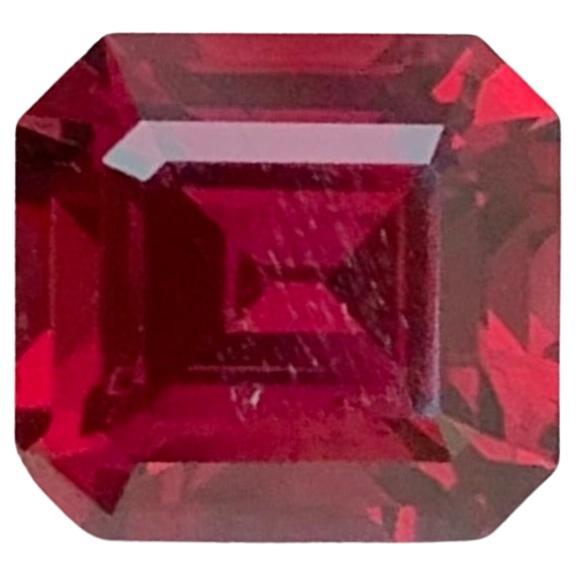 1.85 Carat Natural Loose Rhodolite Garnet Square Shape Gemstone