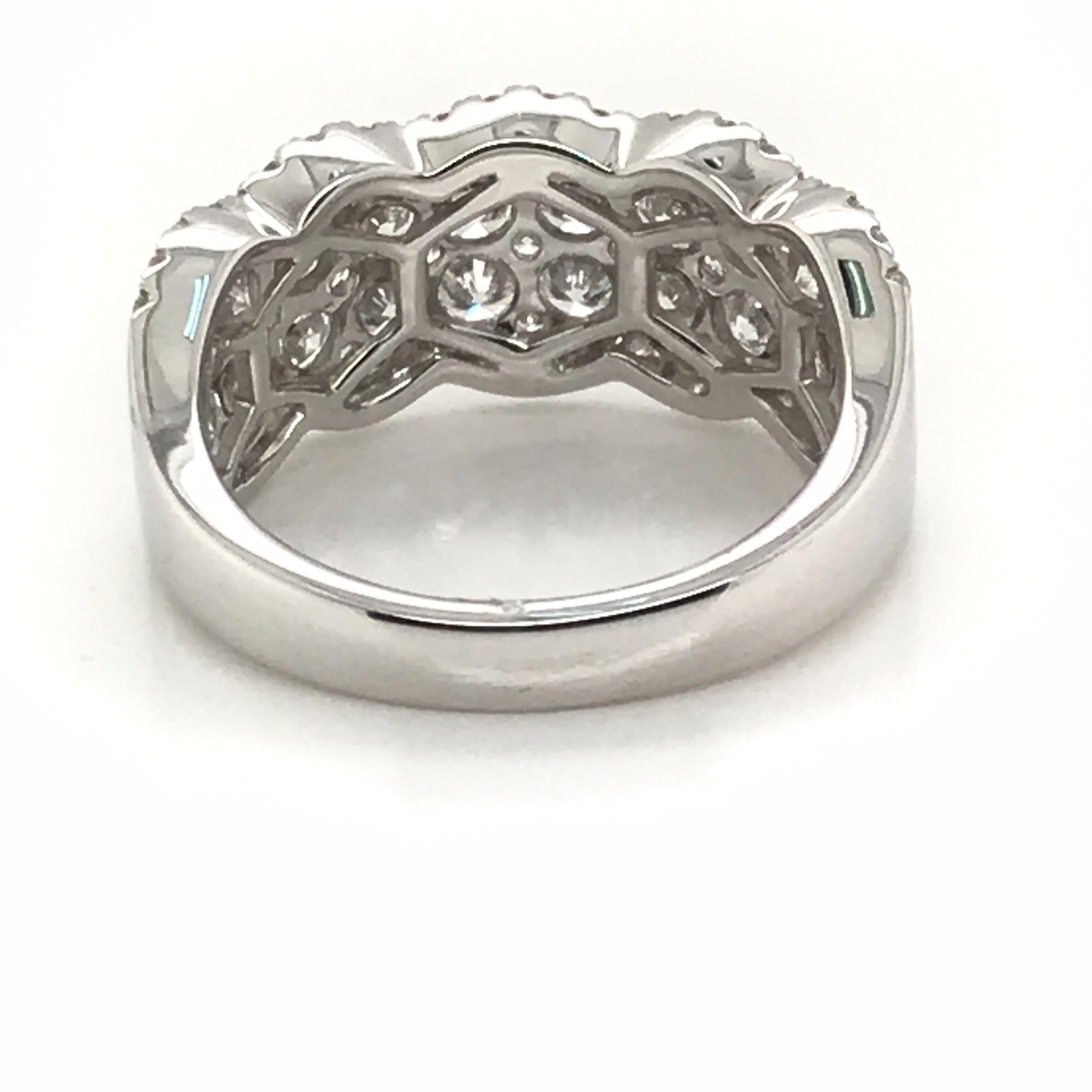 1.85 Carat Round White Diamond Ring For Sale 2