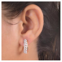 Pendientes de diamantes redondos pera de 1,85 quilates de oro amarillo de 18 quilates, claridad SI y color HI