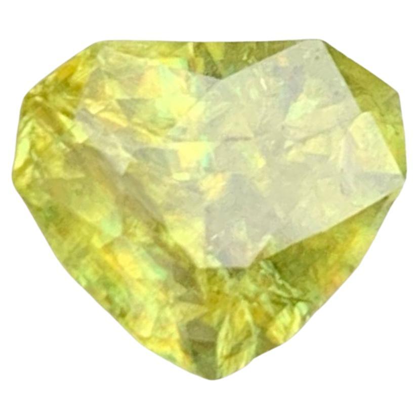 1.85 carats Fine Sphene Stone Heart Shaped Natural Madagascar's Gemstone