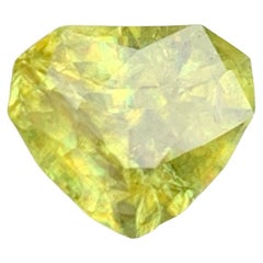1.85 carats Fine Sphene Stone Heart Shaped Natural Madagascar's Gemstone