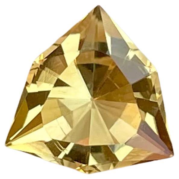 1.85 Carats Loose Citrine Stone Trillion Cut Natural Natural Brazilian Gemstone