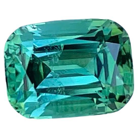 1.85 carats Mint Green Tourmaline Fancy Cushion Cut Natural Afghan Gemstone