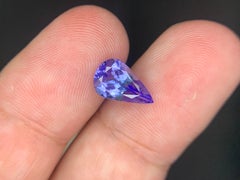 1.85 Carats Natural Loose Tanzanite Pear Shape