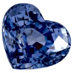 1.85 Ct Blue Sapphire Heart Loose Gemstone