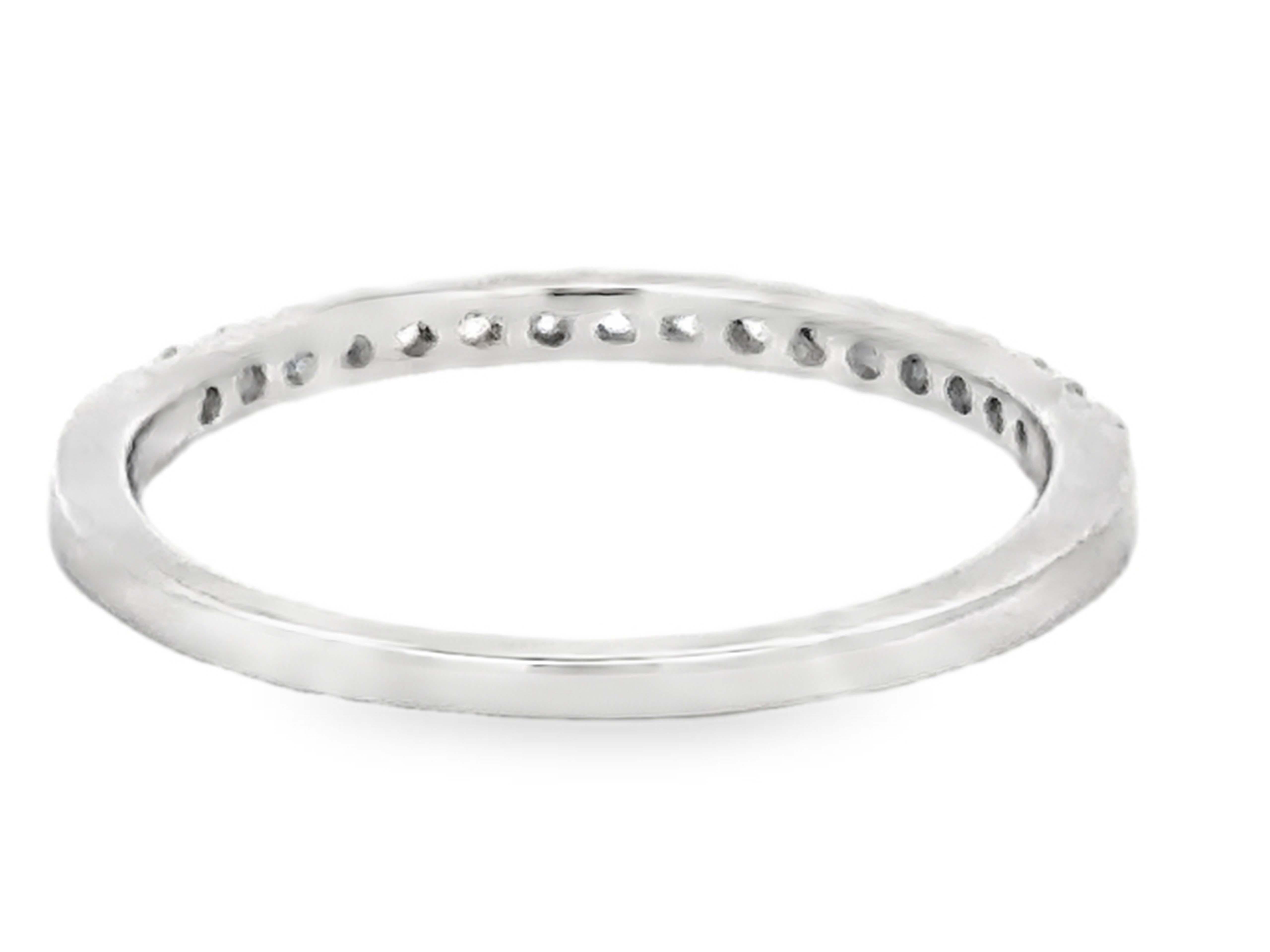 1.85 Mm 16 Brilliant Cut Diamond Band Ring 10k White Gold 2