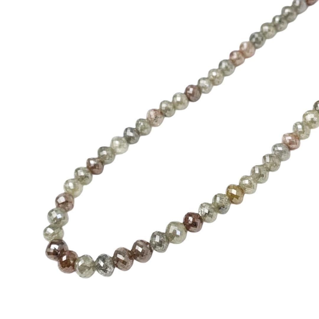 da uomo o donna Collana con diamanti naturali multicolore (69,00ct) da 18,5