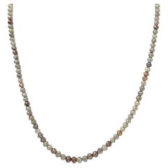 Collier de 18,5" en or jaune 14K serti de diamants multicolores naturels (69,00ct)