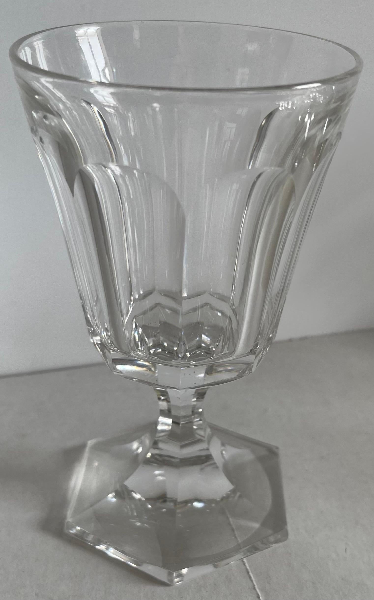 Vetro Calici da acqua in vetro soffiato americano del 1850, S/12 in vendita