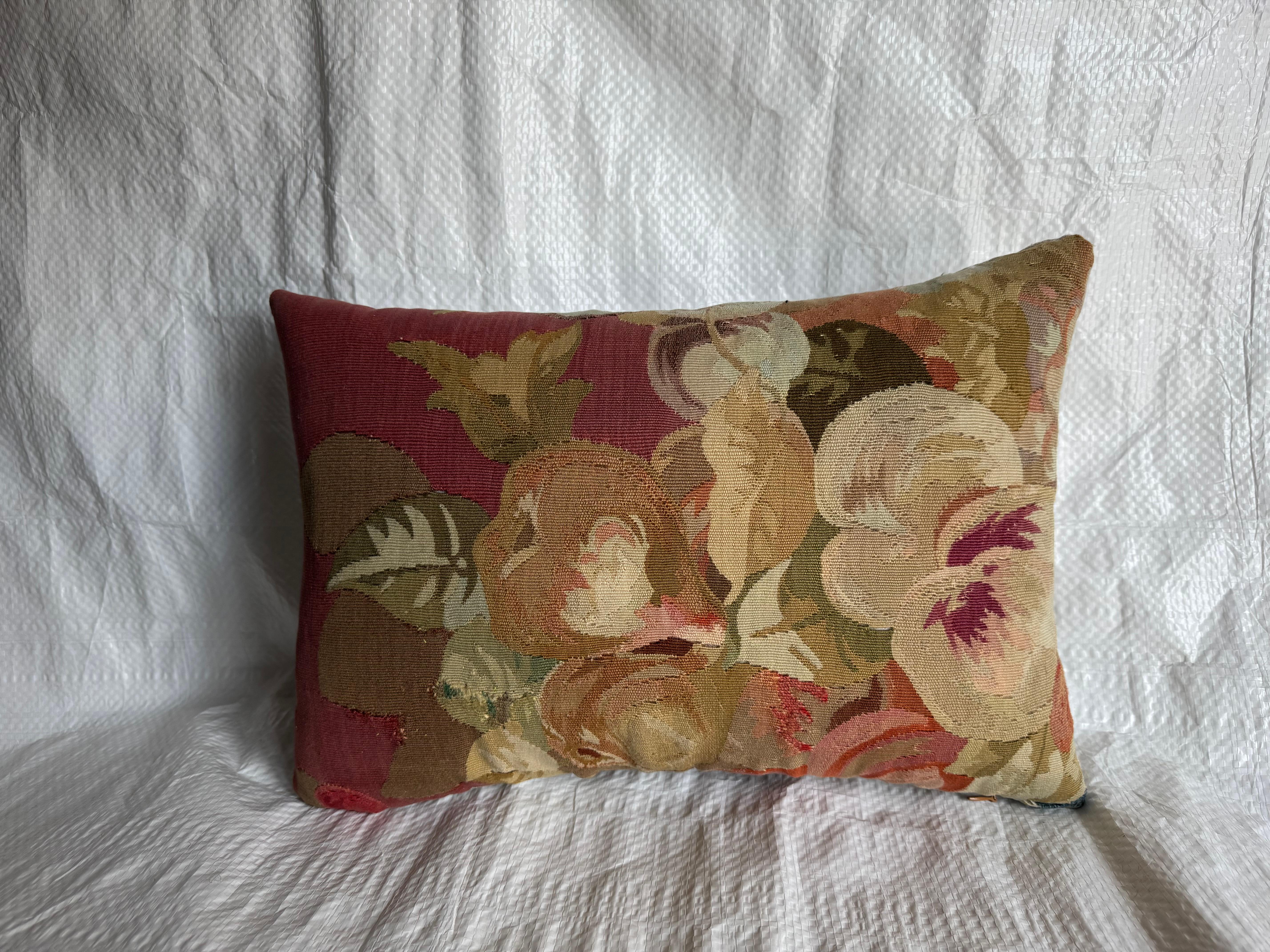 Francese Cuscino antico Aubusson del 1850 in vendita