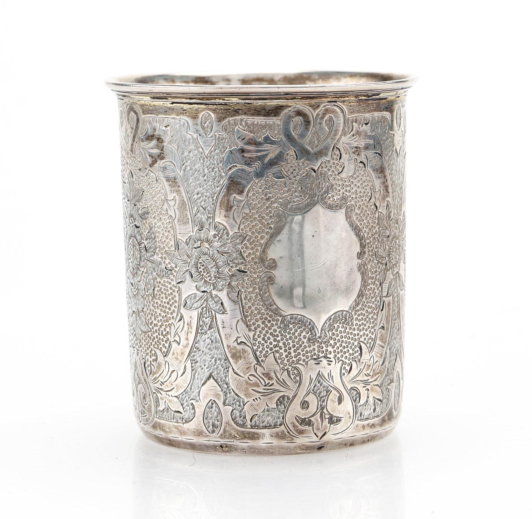 1850 Antigua Copa Imperial Rusa 84 Plata / 134 gr Imperio ruso en venta