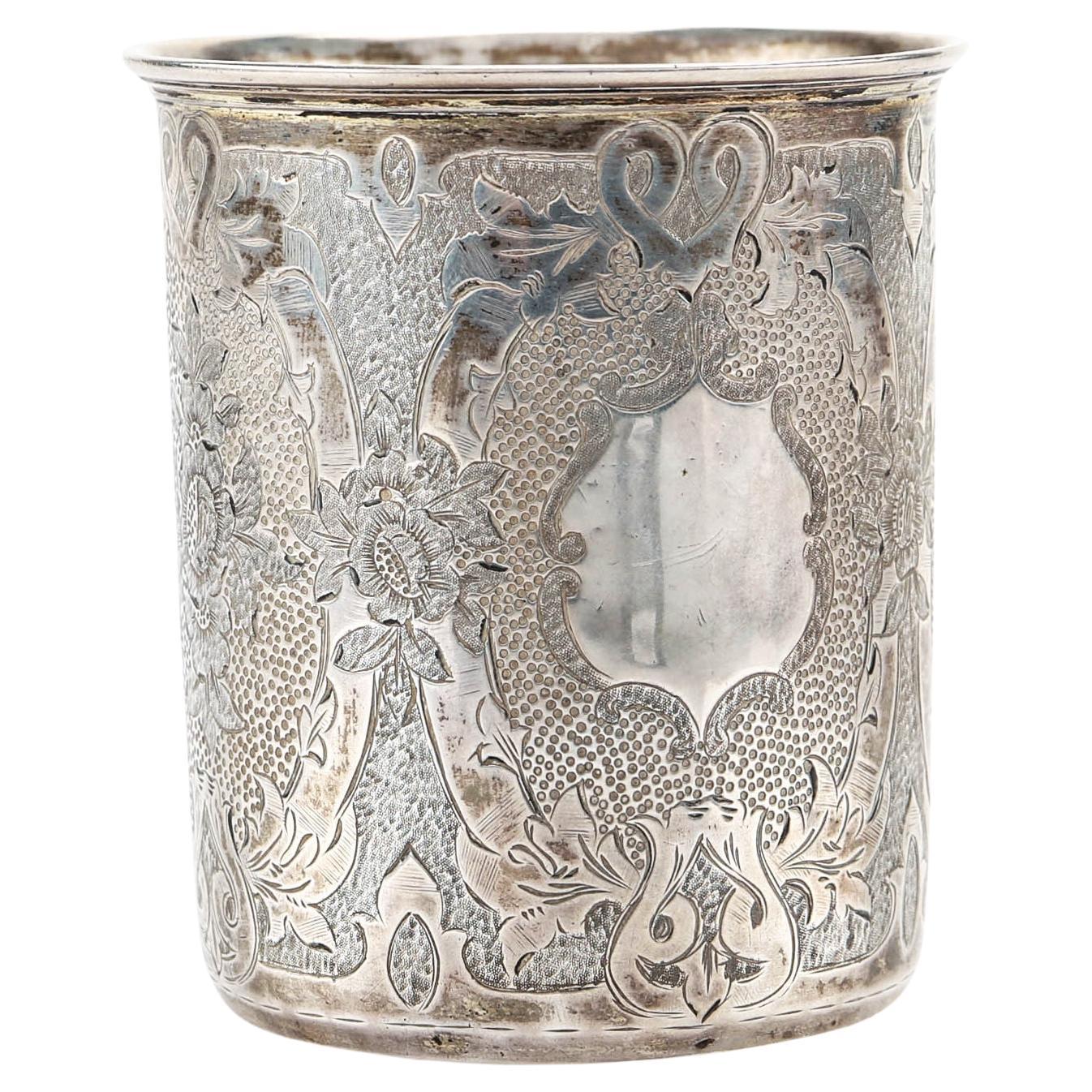 1850 Antiquités Coupe impériale russe 84 Silver / 134 gr