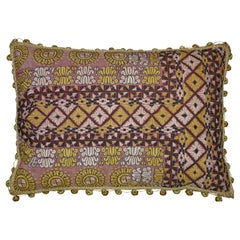 1850 Antique Uzbek Pillow - 20'' X 14''