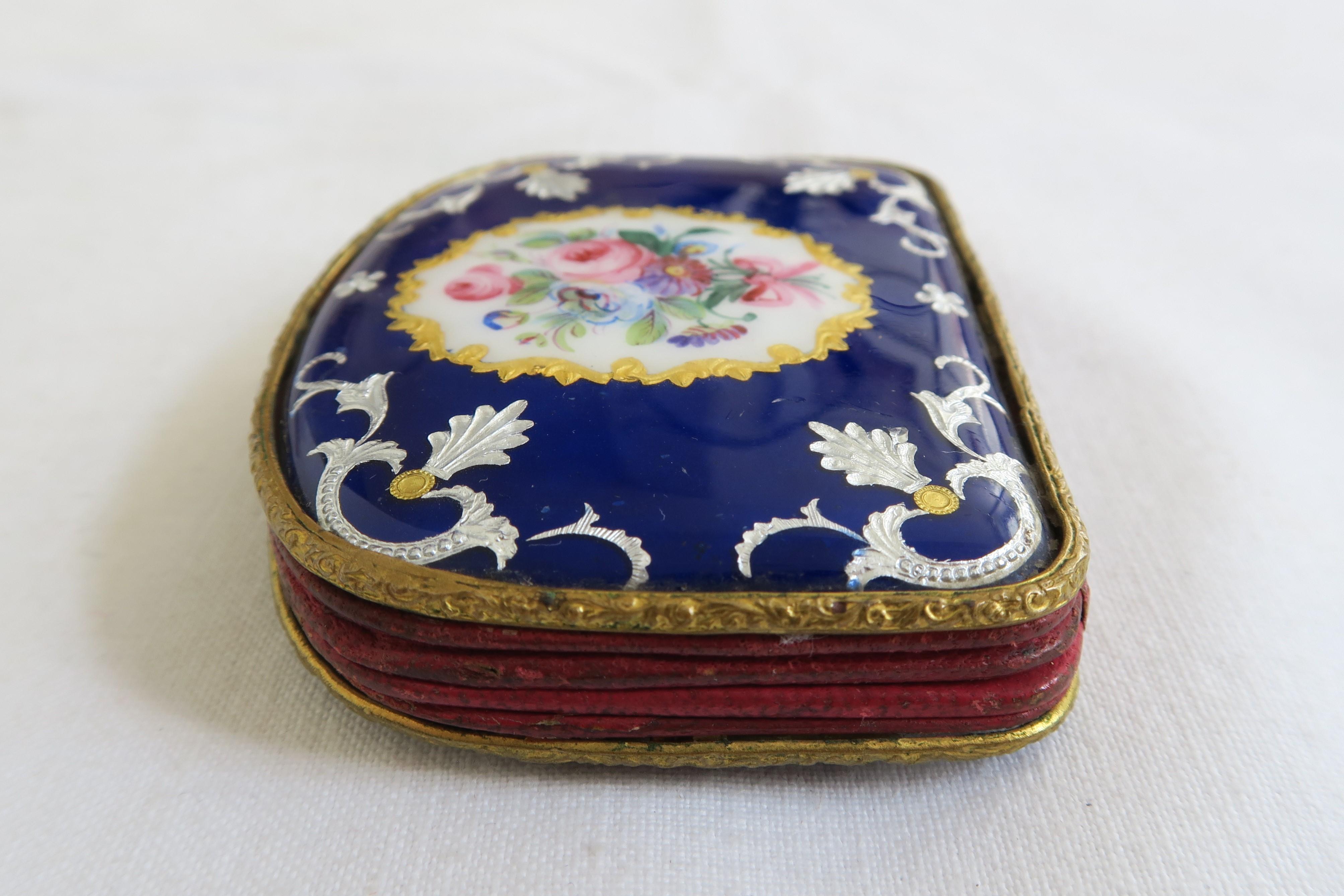 Hand-Crafted 1850 Austrian Enamel Coin Purse For Sale
