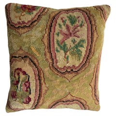 1850 English Needlework 12" x 12" Pillow