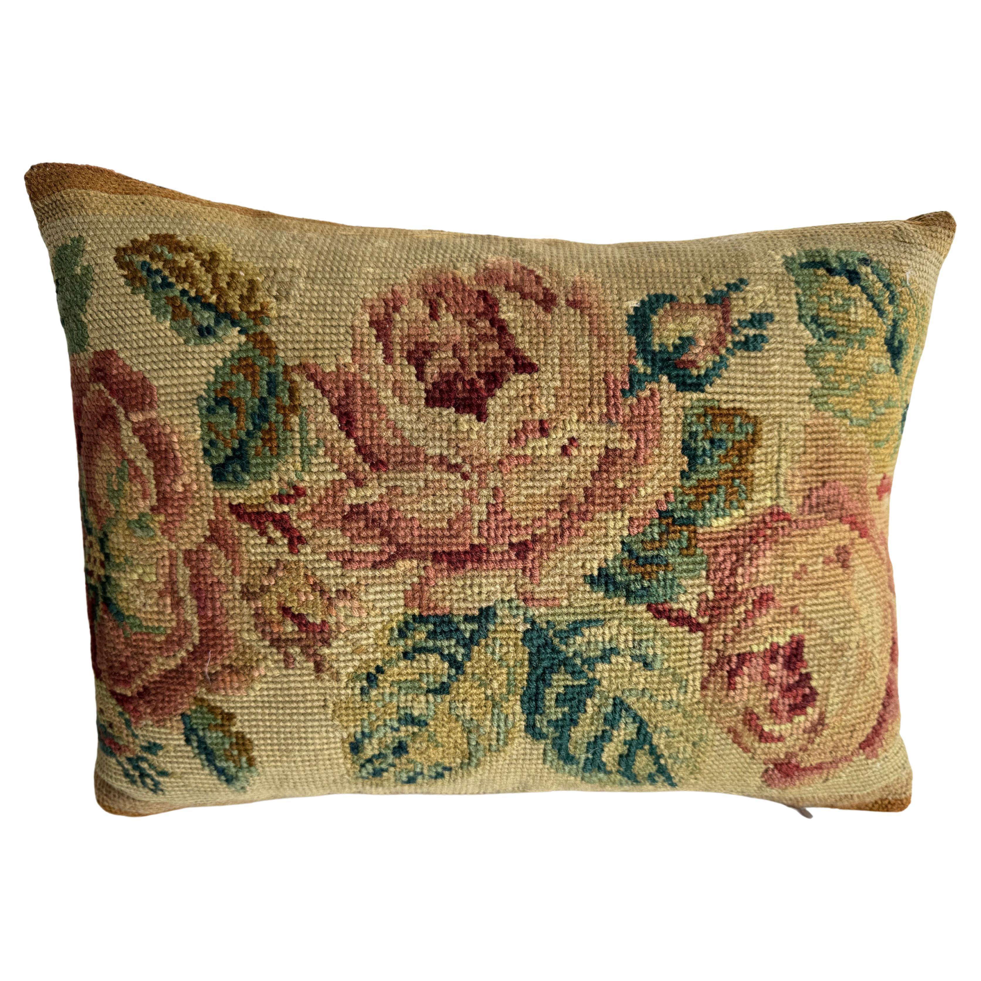 1850 English Needlework 14" x 10" Pillow