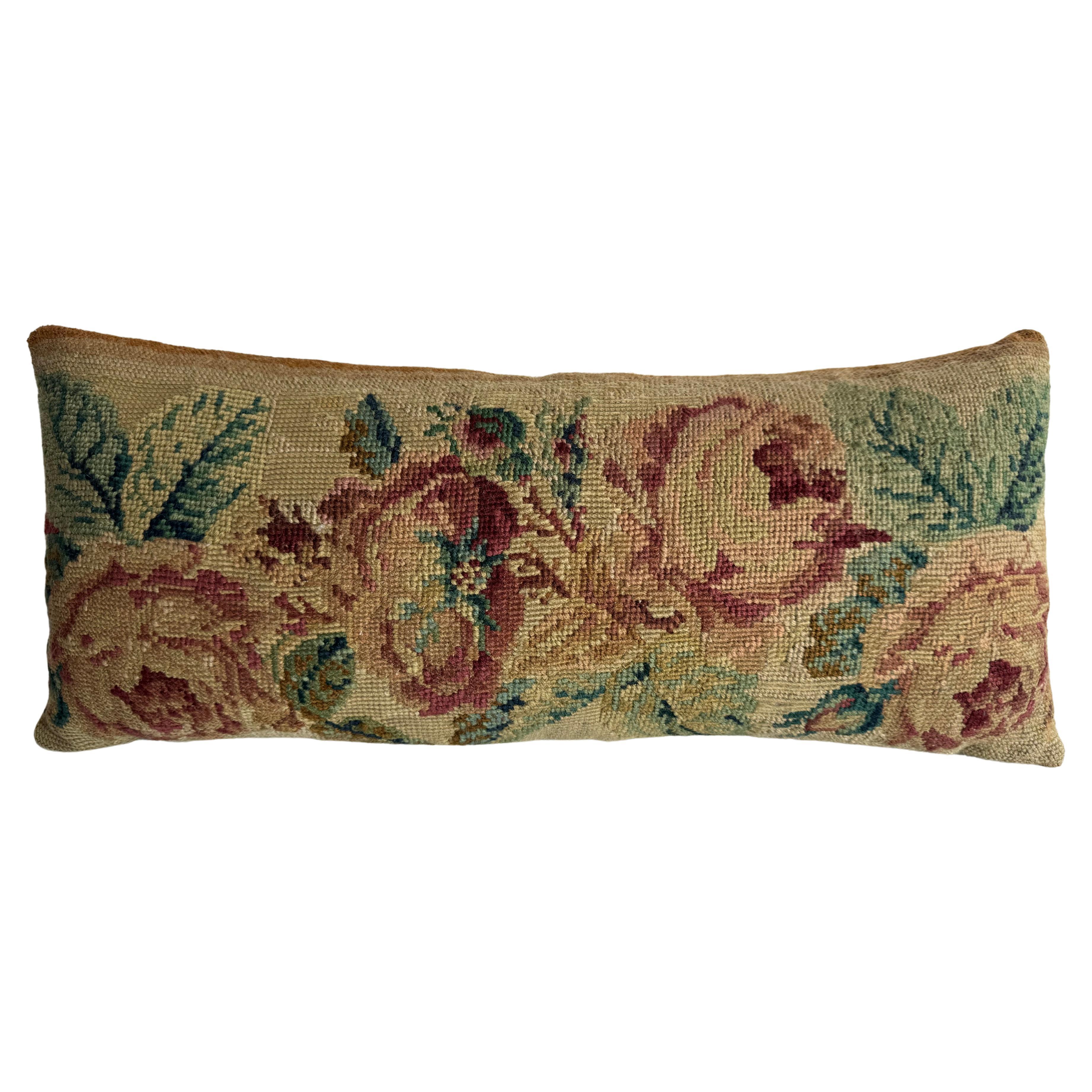 1850 English Needlework 20" x 9" Pillow