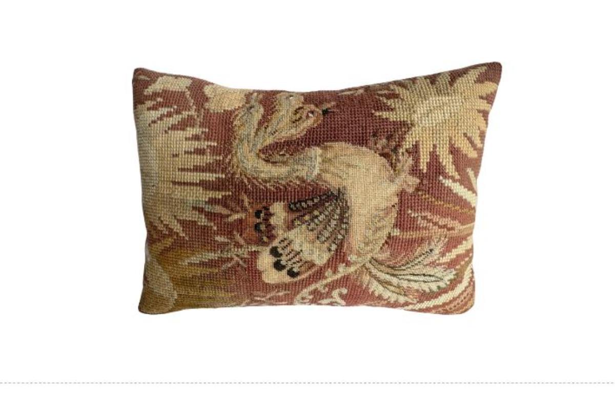 Sconosciuto Cuscino inglese ad ago del 1850 12x8 in vendita